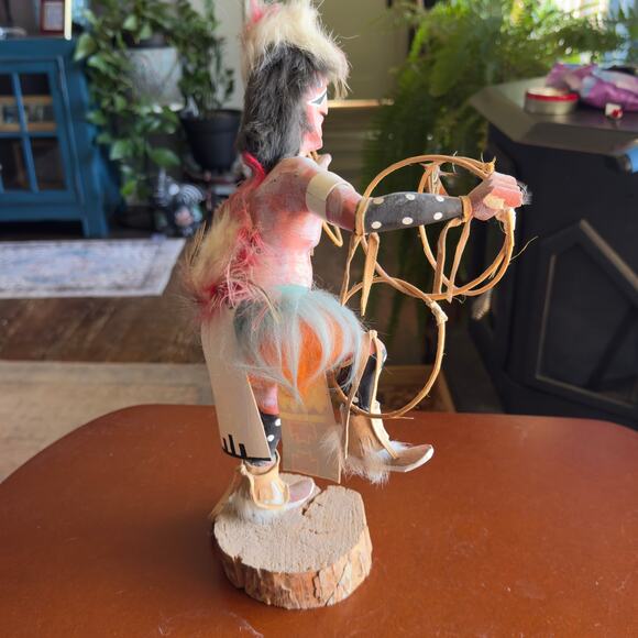 Vintage Native American Hoop Dancer Kachina Doll 14" - Picture 6 of 11